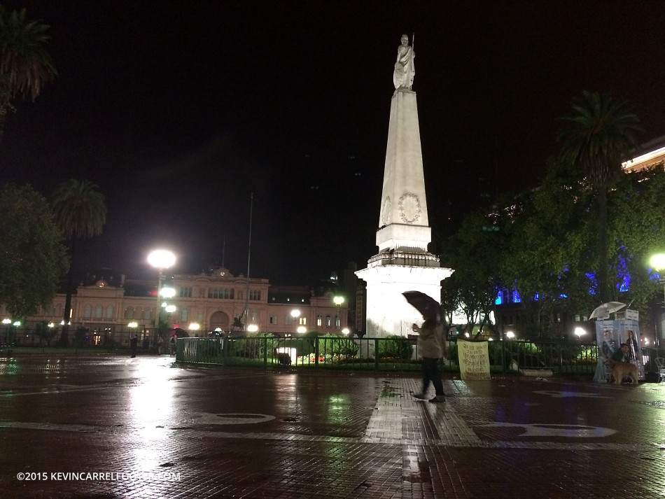 Plaza de Mayo at night 18FEB2015