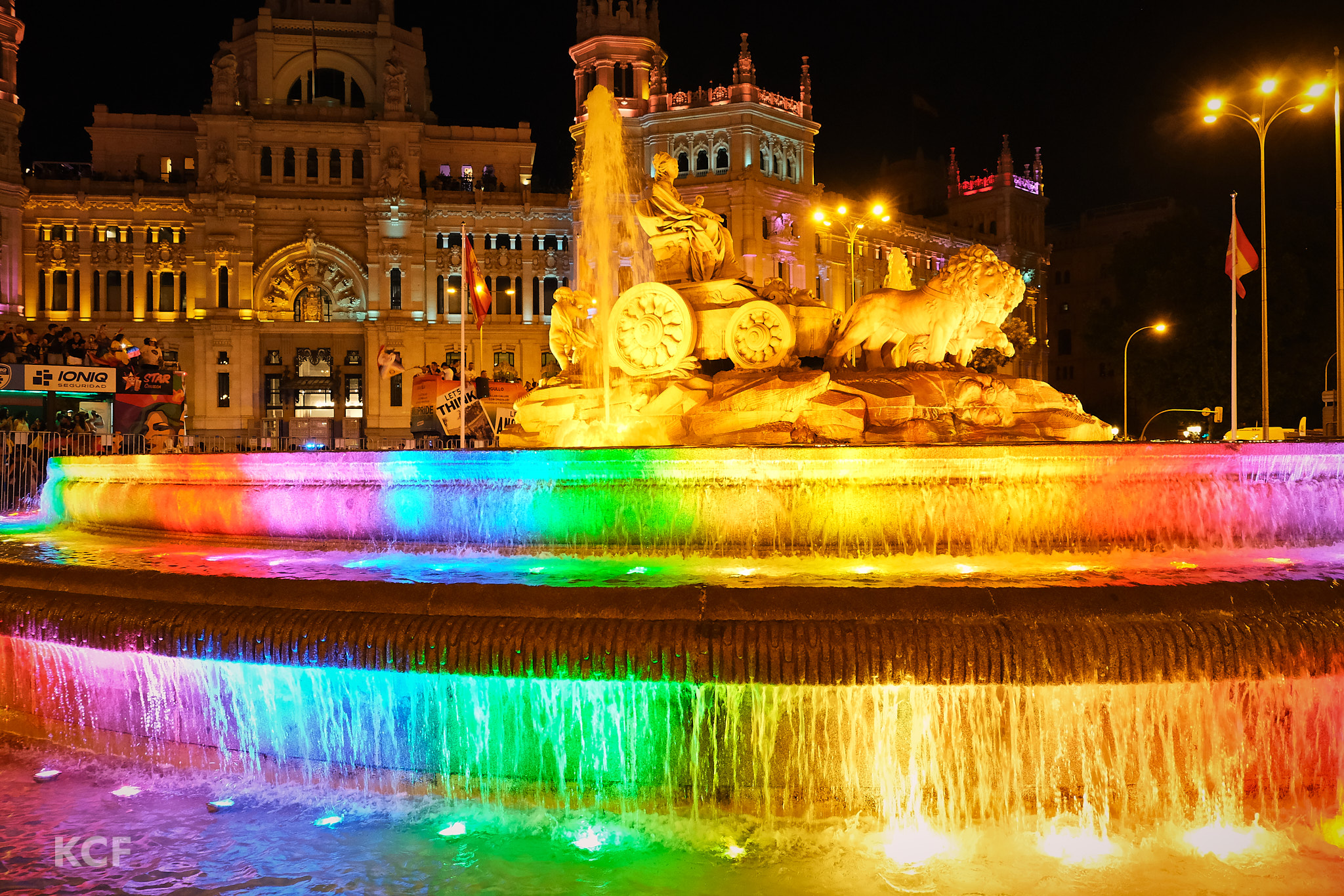 Plaza los Cibeles colored Pride