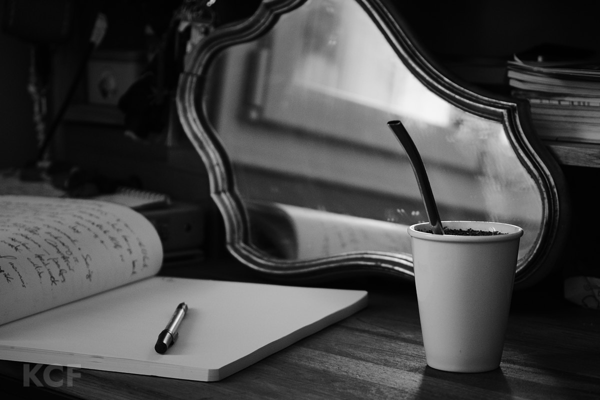 At a child's desk